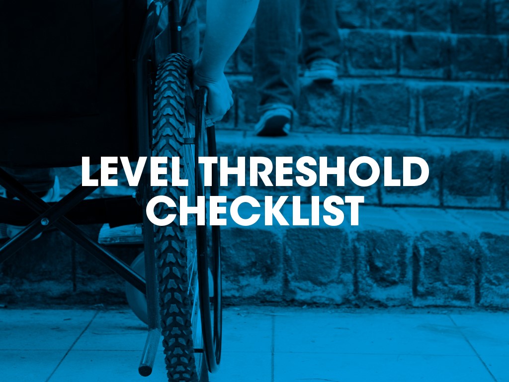 A step by step guide to level thresholds